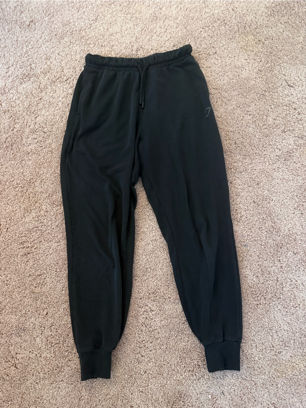 Gymshark Black Elastic Waist Joggers